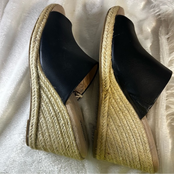 Sonoma Black‎ flux Leather Mules with Wedge Heel. Size 9 med. UPOC - Picture 4 of 8